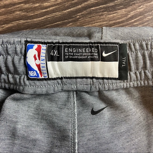 Nike NBA Los Angeles Clippers Men’s Gray Activewear Sweatpants Size 4XL-Tall NEW - Picture 5 of 9